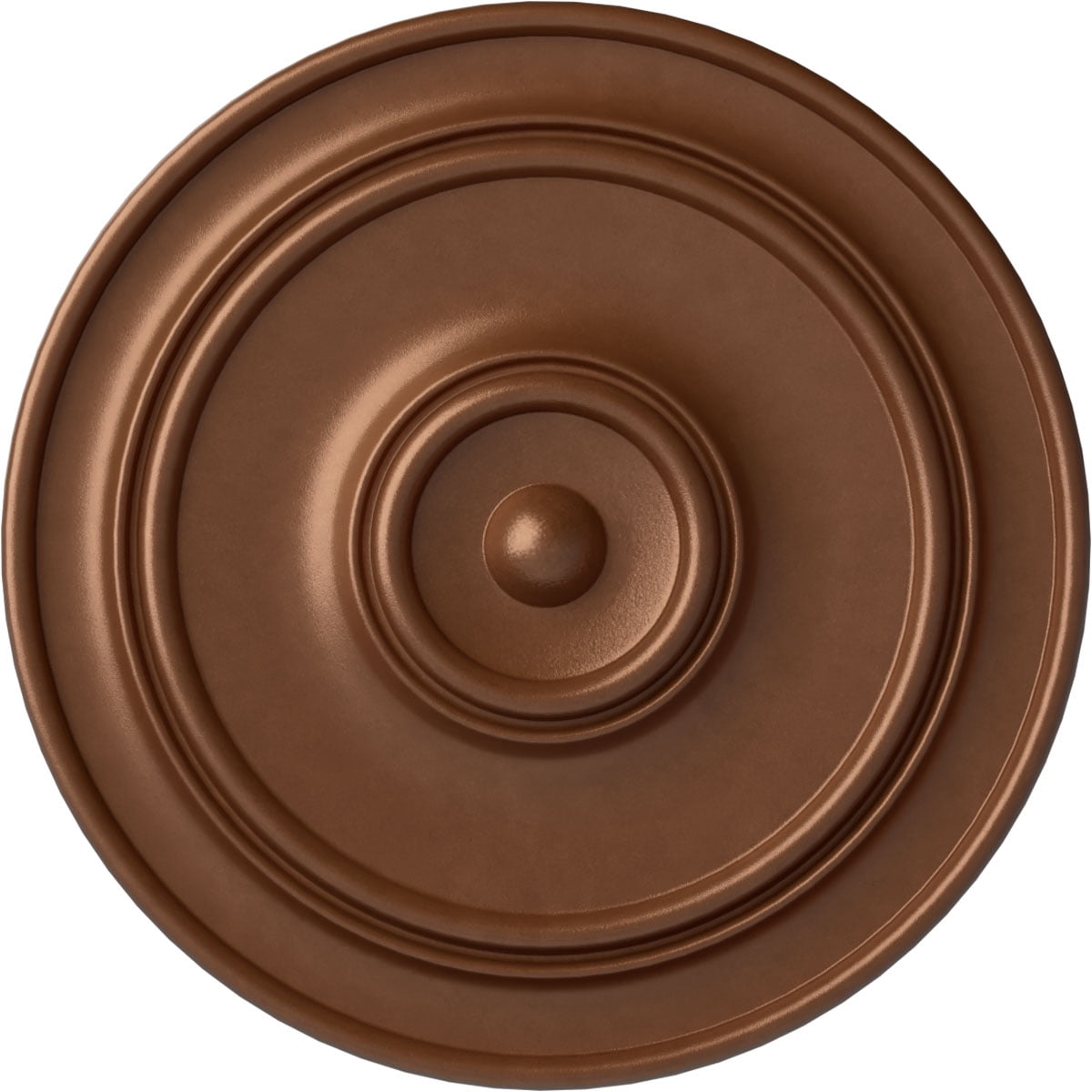 54"OD x 4 7/8"P Large Classic Ceiling Medallion (Fits Canopies up to 13 1/2"), Hand-Painted Polished Copper