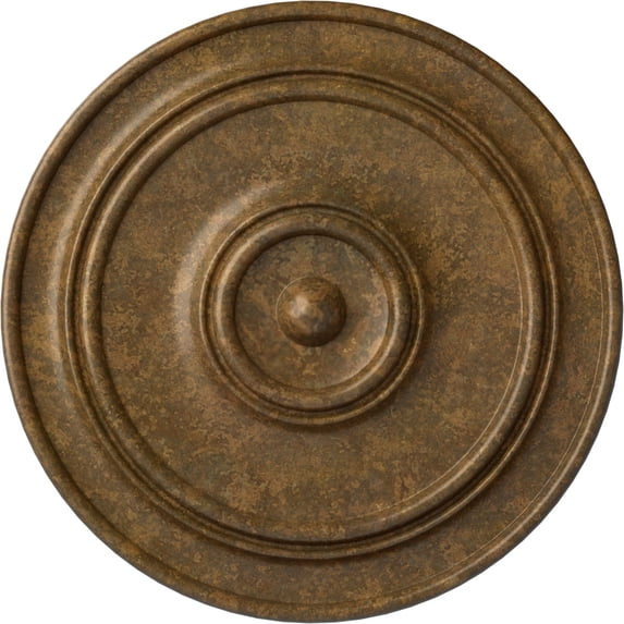 54"OD x 4 7/8"P Large Classic Ceiling Medallion (Fits Canopies up to 13 1/2"), Hand-Painted Rubbed Bronze