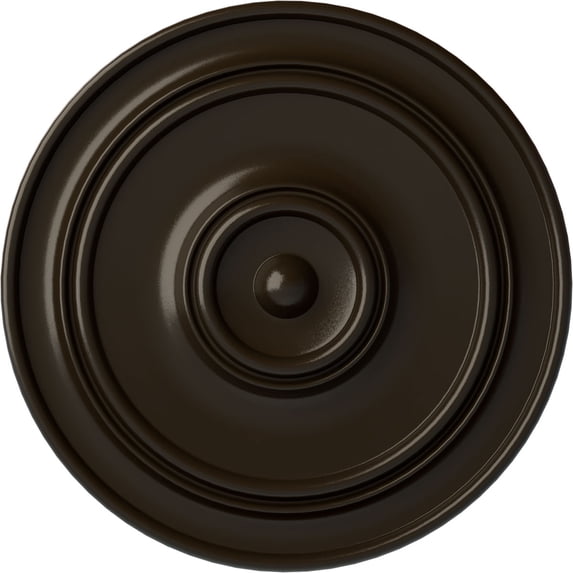 54"OD x 4 7/8"P Large Classic Ceiling Medallion (Fits Canopies up to 13 1/2"), Hand-Painted Stone Hearth