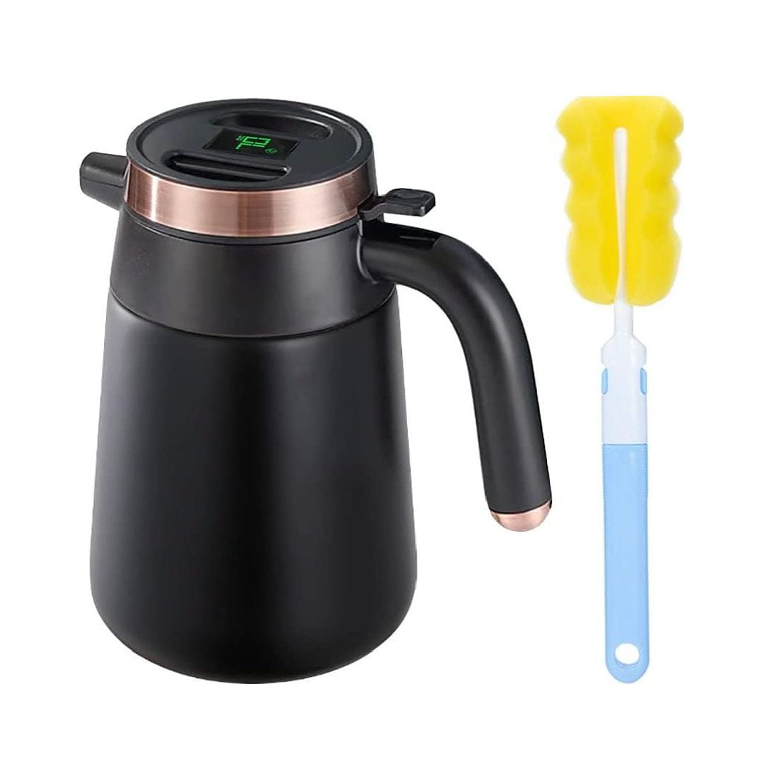 54 Oz Thermal Coffee Carafe with Temperature Display Insulated 304