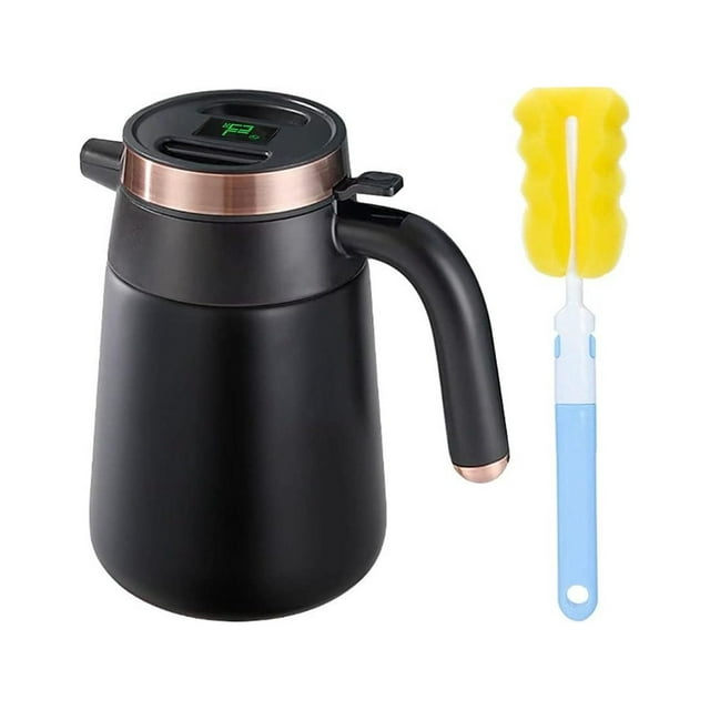 54 Oz Thermal Coffee Carafe with Temperature Display Insulated 304