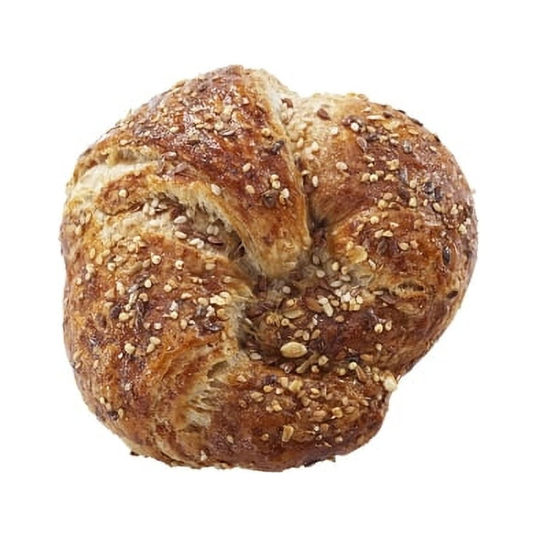 (54 Pack) Bridor Ready To Bake Multigrain Curved Butter Croissant, 3.53 oz. Each