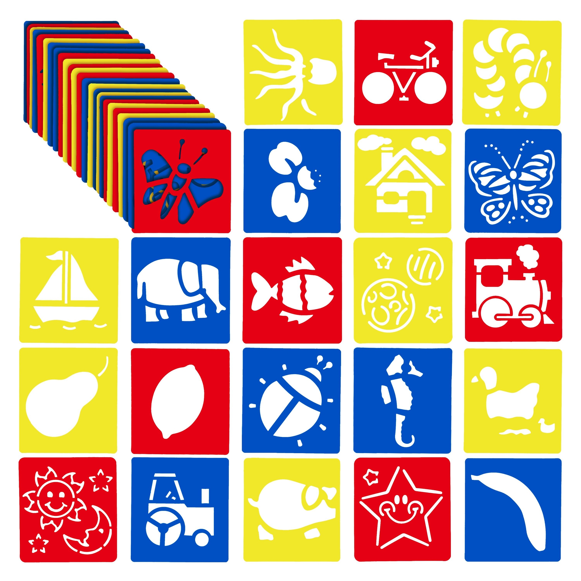 24pcs-journal-stencils-painting-templates-drawing-stencils-for