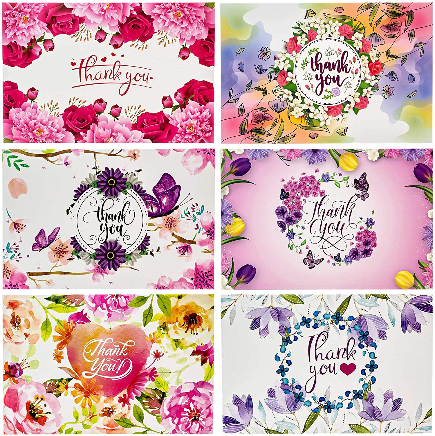 Altatac Floral Thank You Cards Decorative 54 Pack All Occasion altatac-floral-thank-you-cards-decorative-54-pack-all-occasion