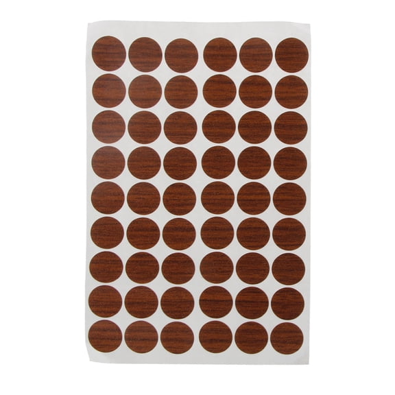 54 Pcs Adhesive Screw Covers Caps Dustproof Sticker Screw Hole Covers Stickers Wooden Furniture Accessories