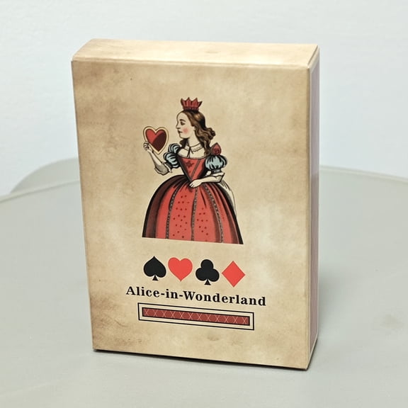54 Pcs Alice Playing Cards 9*6.5cm, Full Deck Paper Scrapbooking Craft Poker Deck