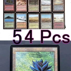 54 Pcs Black Core Cards P9 Dual Land Fetch Land Shock Lands Proxy Cards