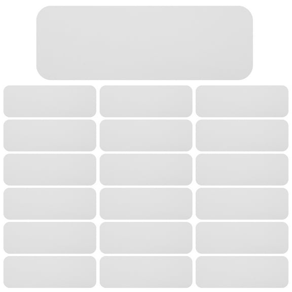 54 Pcs Magnetic Name Tape White Board Sticky Notes Whiteboard Labels Dry Erase Magnets Coated Paper