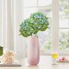 54 Petals Simulation Hydrangea Single Stem, Field Oil Painting Silk Fake Flower for Wedding Home Decoration Vase DIY Arrangement