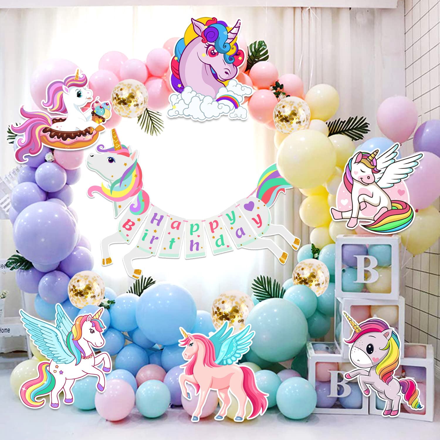 ALL-IN-1 Purple and Gold Balloon Arch & Garland Kit – Small ALL-IN-1 Purple and Gold Balloon Arch & Garland Kit – Small