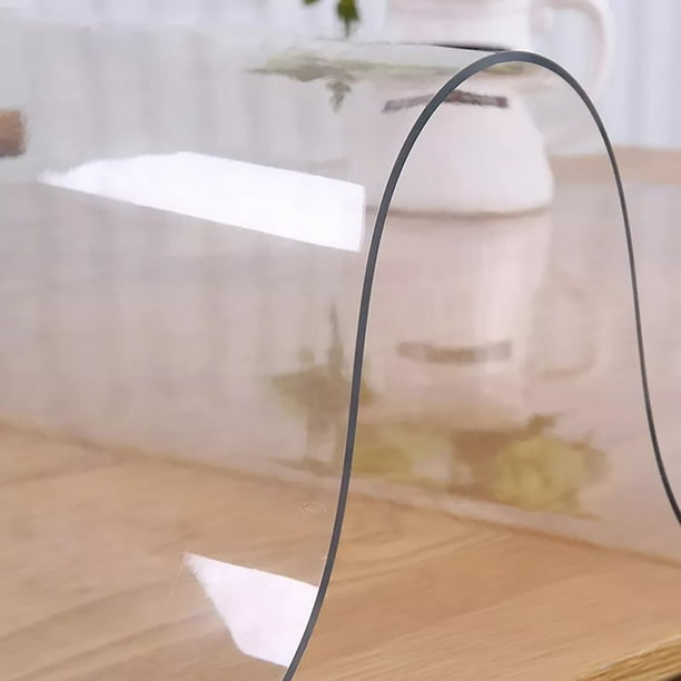 54" Premium (0.49mm Thick) Plastic Fabric Table Cover 54" x 498"