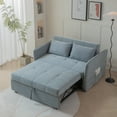 thumbnail image 1 of Linen Chenille 54" Pull Out Sofa, Gray, 1 of 9