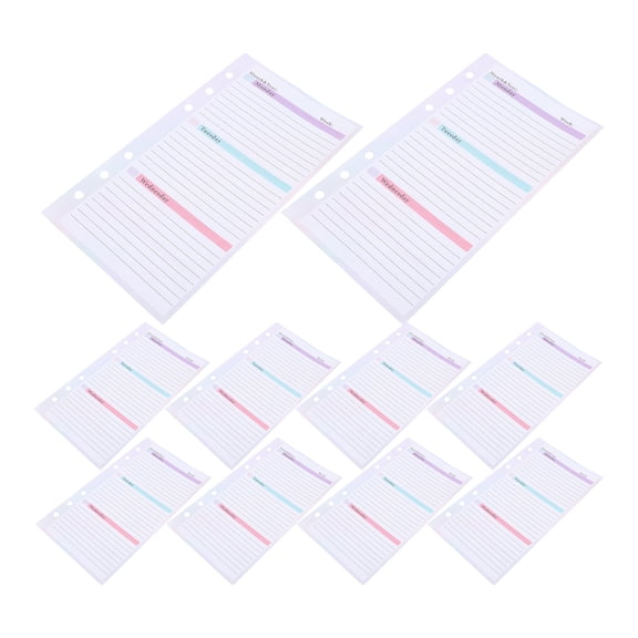 54 Sheets Notepad Weekly Plan Book Loose-leaf Planner