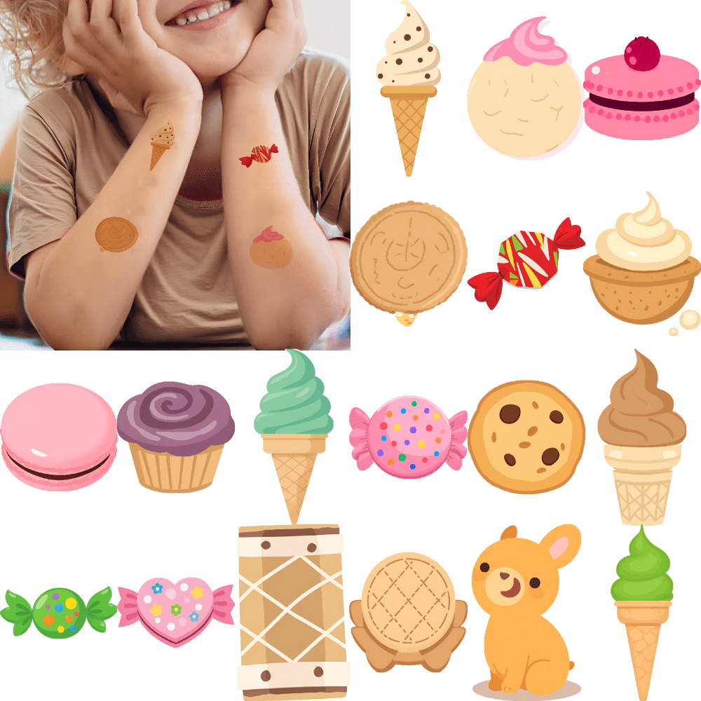 54 Temporary Tattoo Stickers Waterproof Long-lasting Body Stickers ...