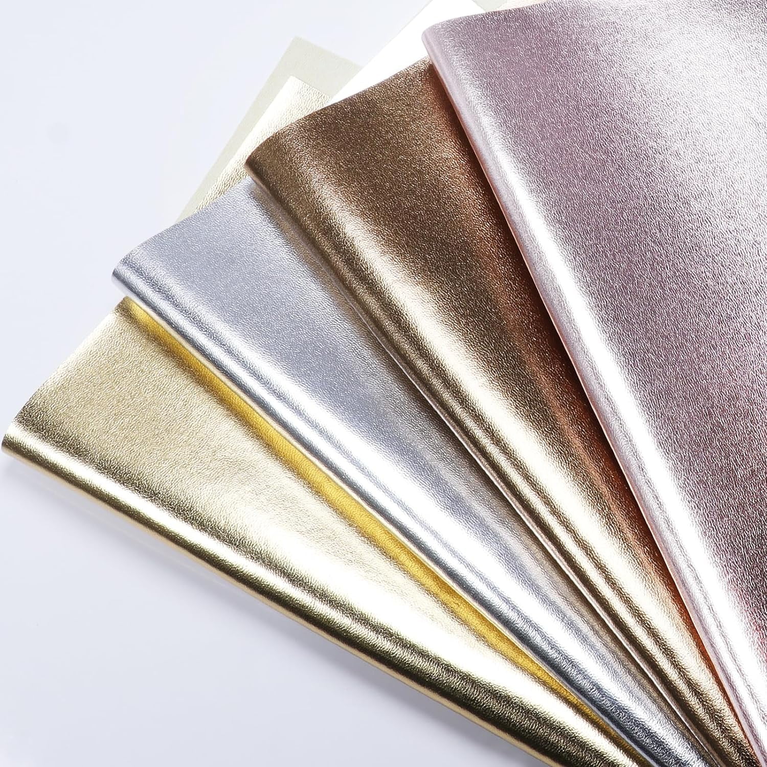 54"W Shiny Metallic Leather, Solid Faux Leather, Waterproof for Furniture Decoration Protection Sewing DIY Craft Background Upholster