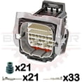 thumbnail image 1 of 54 Way Mixed 090+040 Yazaki Receptacle Connector Kit (Engine Side) Compatible with Subaru Bulkhead, 1 of 3