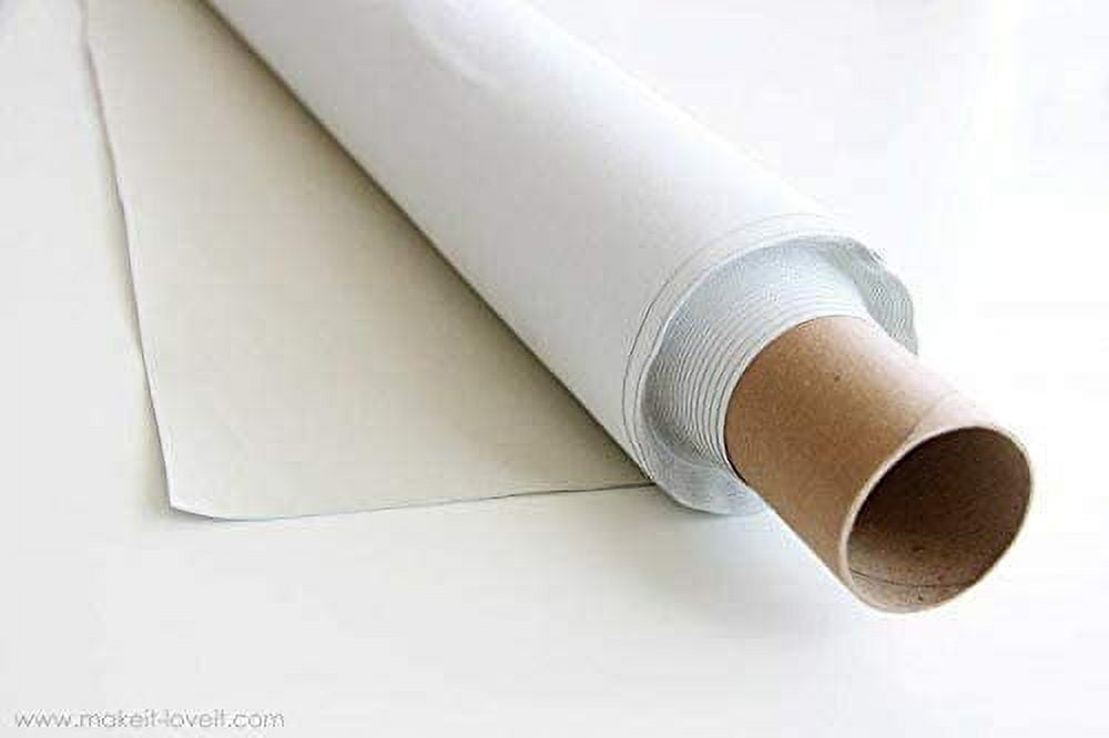 54'' Wide Blackout Drapery Lining Color White Fabric By the Yard - WHITE