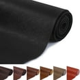thumbnail image 1 of 54" Wide Vinyl Fabric Thick Marine Grade Faux Leather Fabric Heavy Duty PU Leather Fabric Cotton Back Home Decor Fabric for Hand Crafts DIY Craft Upholstery, Black, 1 of 6