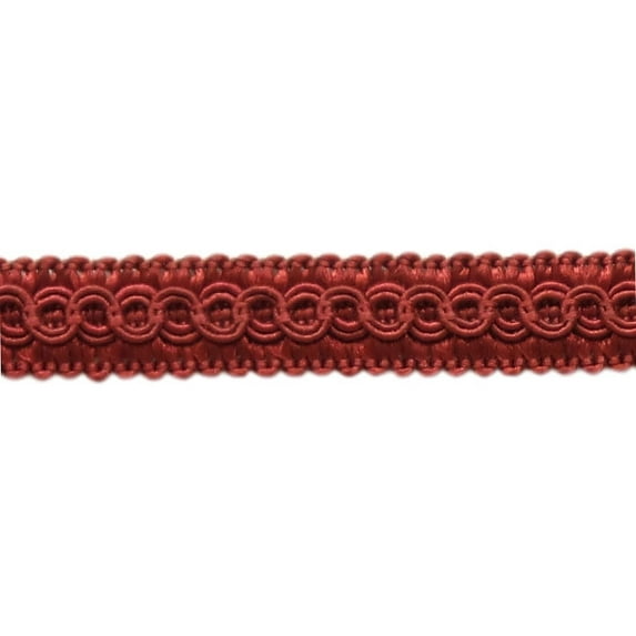 54 Yard Package of 1/2" Burgundy Basic Trim Decorative Gimp Braid, Style# 0050SG Color: RUBY - E10 (164 Ft / 50 Meters)