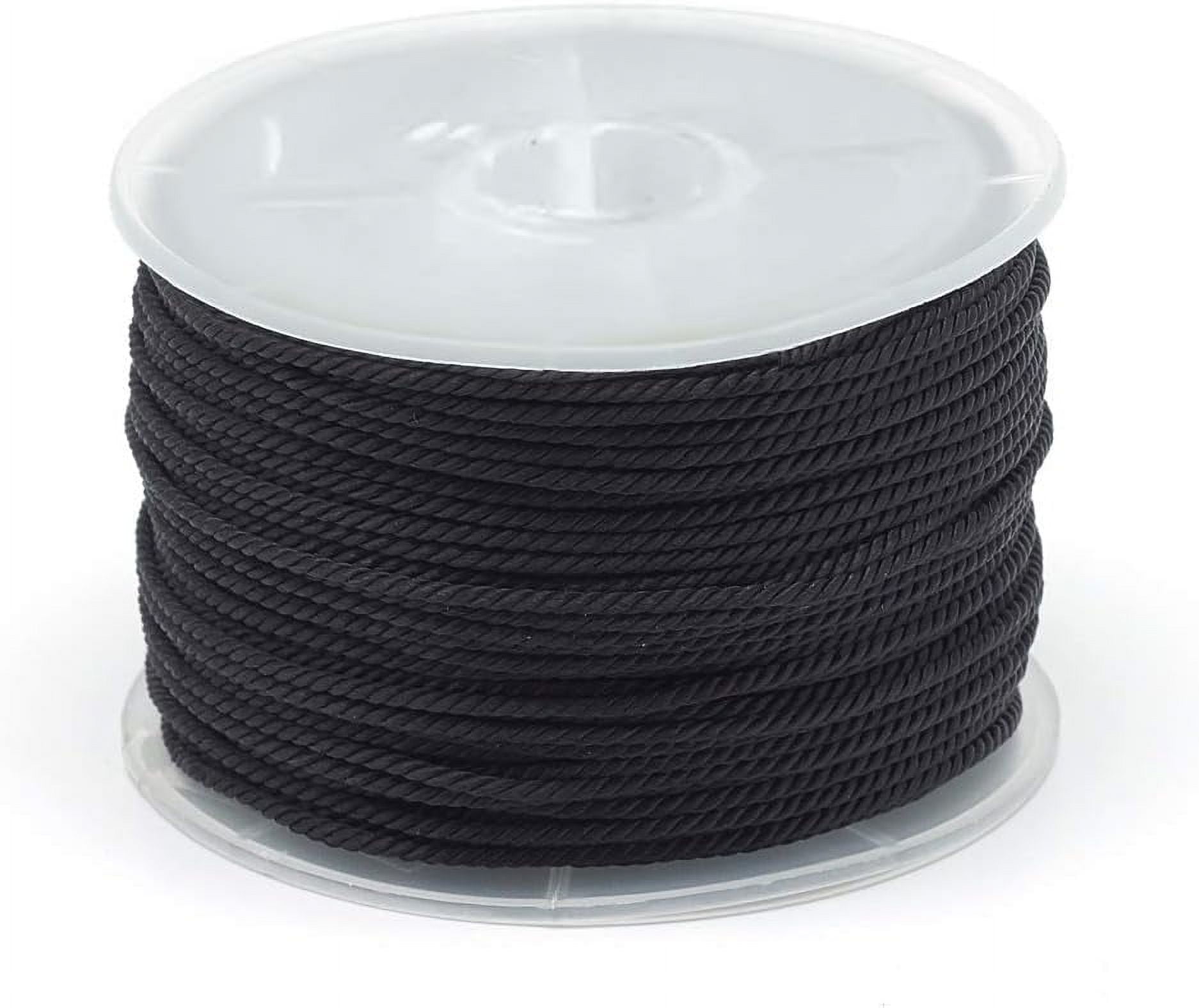 Plastic Thread Rope 54 Yards 1.5mm Twisted Craft Nylon Rope Decor Trim Cord Multipurpose ...