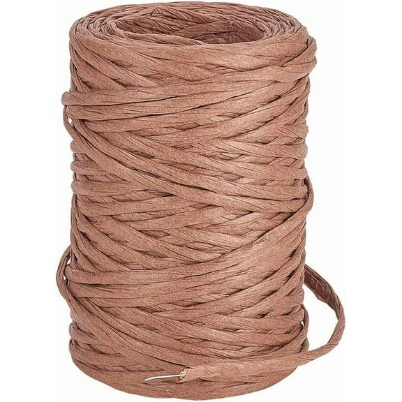54 Yards Camel Floral Bind Wire Wrap Twine 2mm Handmade Iron Wire Paper Rattan Portable Binding Wire Paper Twine for Flower Bouquets Gardening Paper Wrapped Wire Winded DIY Project Mixed Color