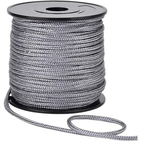 54 Yards Nylon Rope Parachute Cord 3mm Gray Blinds String Lift Shade Cord Wind Chime Cord Replacement for DIY Crafting DIY Projects Camping Active Outdoors