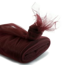 54" by 25 Yards Premium Tulle Fabric Bolt For Crafts, Weddings, Party Decorations, Gifts - Burgundy