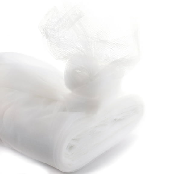 54" Tulle Fabric Bolt - White