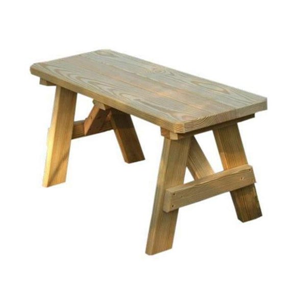 54 in. Treated Pine Traditional Garden Bench