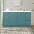 thumbnail image 1 of Vanity Art 54" Freestanding Bathroom Vanity Cabinet without Top in Sea Green, 1 of 6