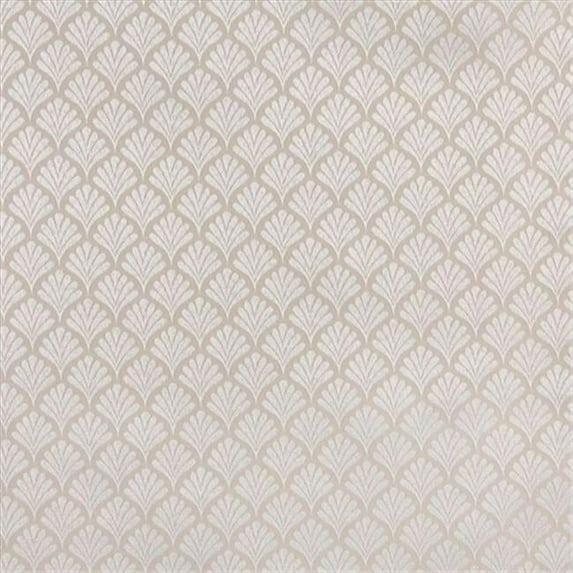 54 in. Wide Beige, Fan Jacquard Woven Upholstery Fabric