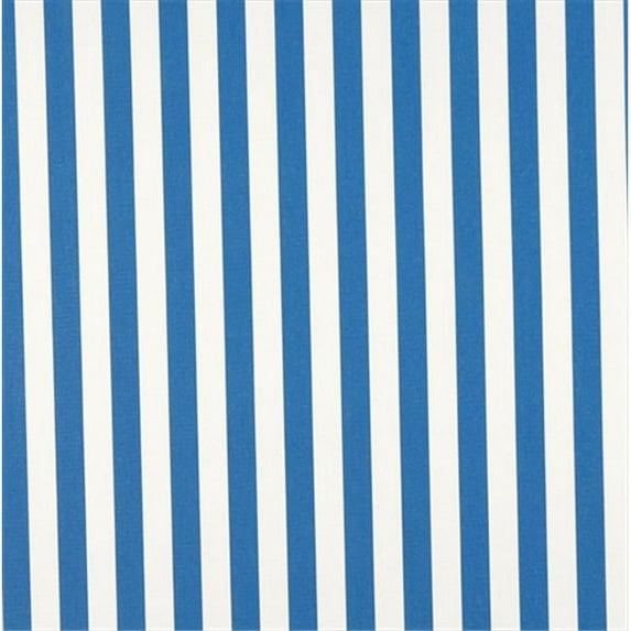 54 in. Wide Blue, Striped Indoor & Outdoor Marine Scotchgard Upholstery Fabric
