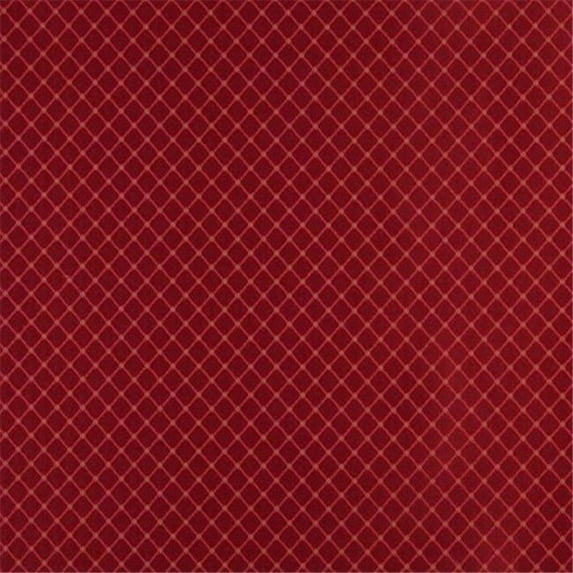 54 in. Wide , Red And Green Diamond Jacquard Woven Upholstery Fabric