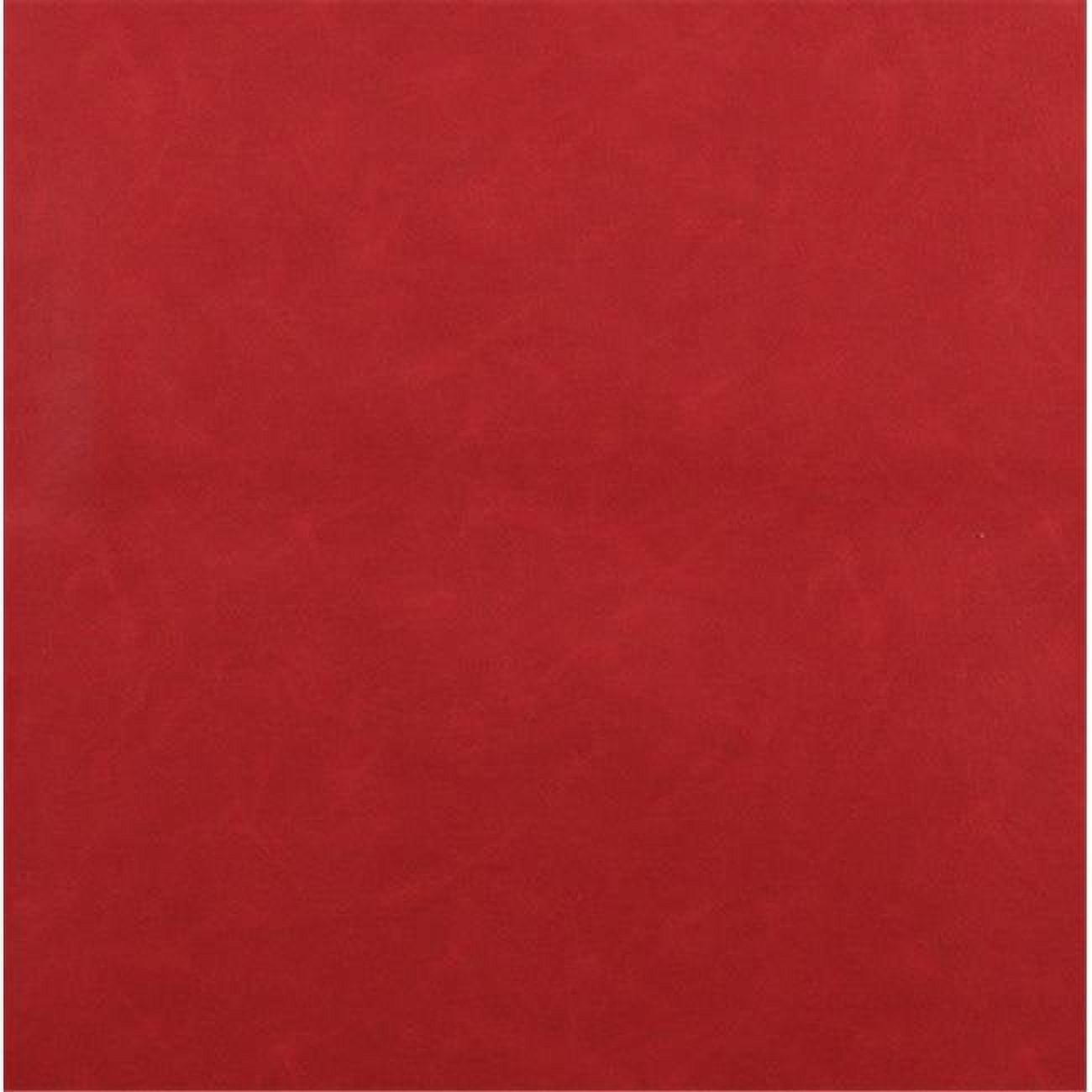 54 in. Wide Red, Upholstery Grade Recycled Leather