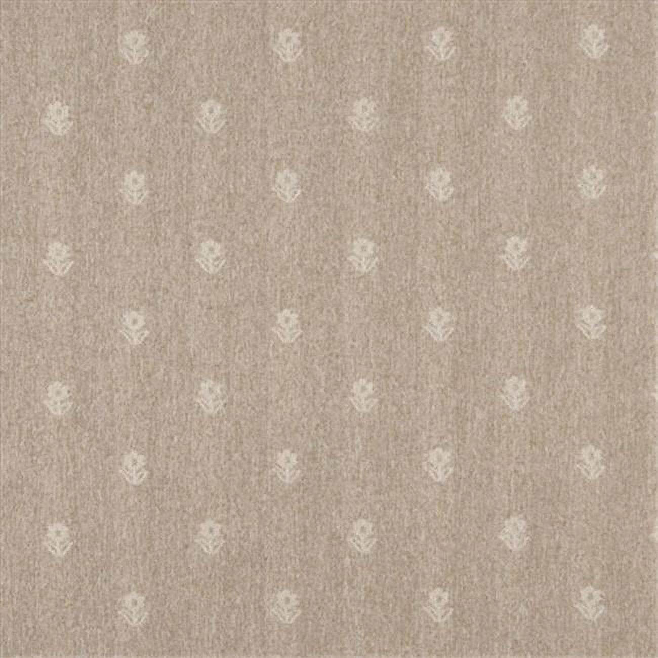 54 in. Wide Sand And Ivory- Flowers Country Style Upholstery Fabric - Walmart.com