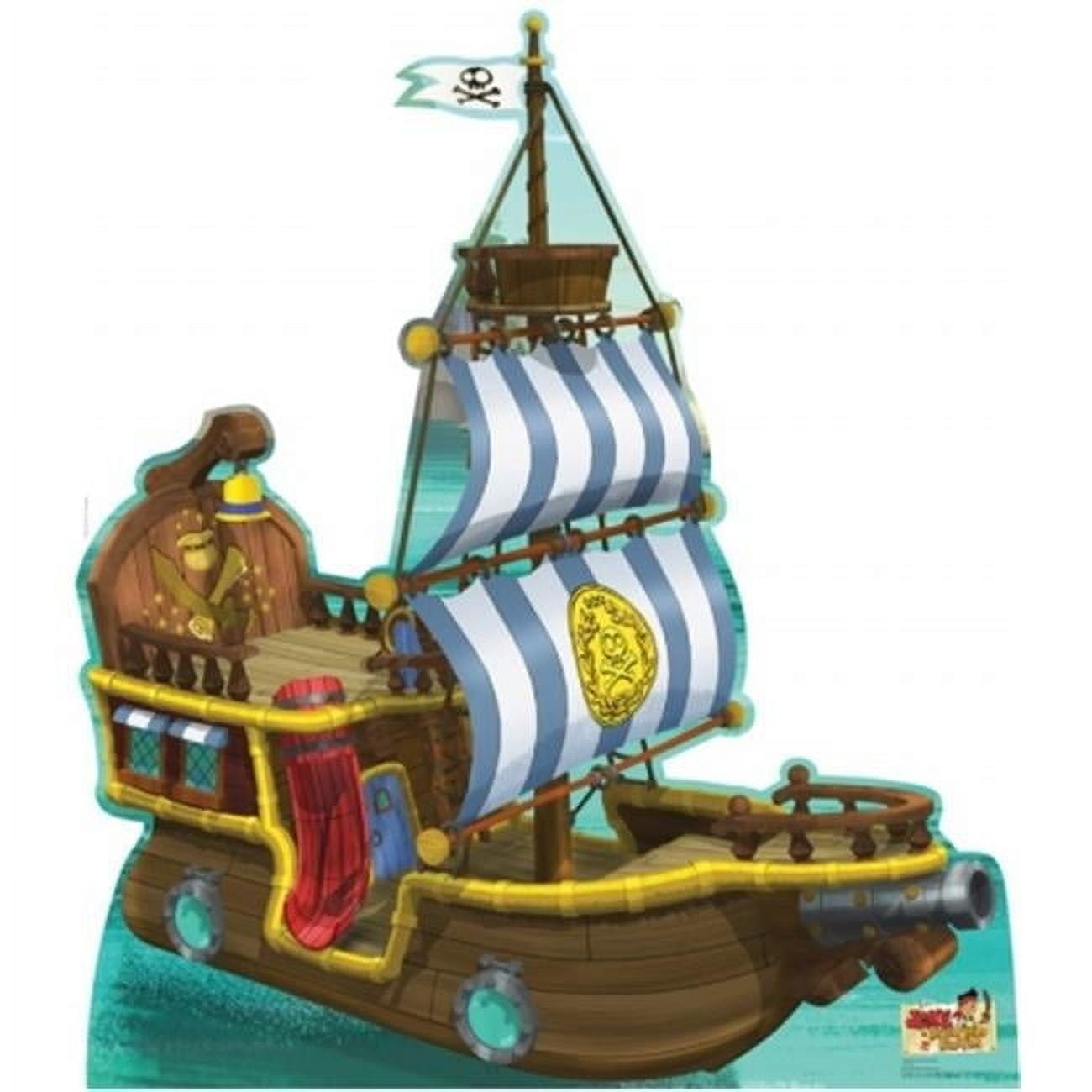 GIFTSGONEWILD 54 in. x 48 Bucky Pirate Ship