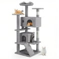 thumbnail image 1 of 54 inch Cat Tree Large Multi-Level Cat Tower Scratching Posts for Indoor Cats Cat Play Cozy Condos, 1 of 7