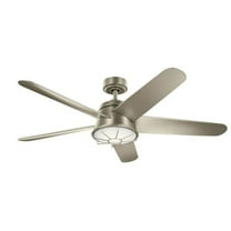 54 inch Ceiling Fan with Light Kit-Brushed Nickel Finish Bailey Street Home 147-Bel-4435943