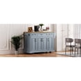 thumbnail image 1 of 54-inch Kitchen Island, Spice & Towel Rack - 4 Doors and 3 Drawers Storage - Kitchen - Tidy and Organized Setup, 1 of 6