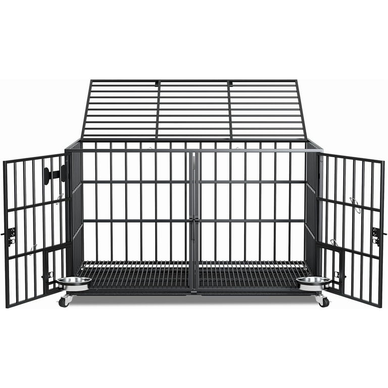 54 inch XL Dog Crate for Large Dog/Double Medium Dogs,Heavy Duty