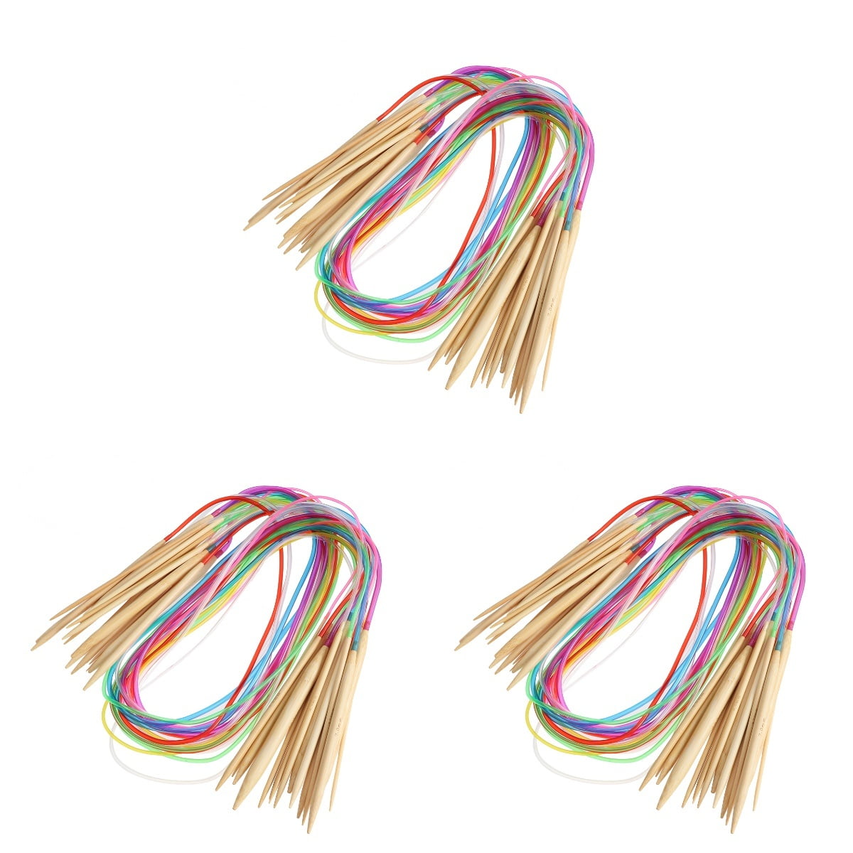 FONDOTIN Circular Knitting Needles Set, Lightweight and Colorful, Perfect for Knitting, Weaving, and Crafting Projects