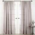 thumbnail image 1 of 54 x 108 in. Nali Rod Pocket Semi Sheer Window Curtain Panel, Taupe, 1 of 1