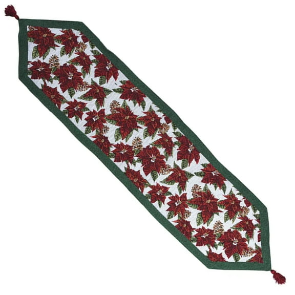 54" x 13" Christmas Holiday Woven Fabric Table Runner