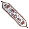 thumbnail image 1 of 54" x 13" Christmas Holiday Woven Fabric Table Runner, 1 of 1
