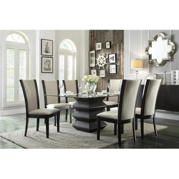 54 x 54 in. x 12 mm Bevel Glass Top - Clear