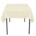 thumbnail image 1 of 54" x 54 inch Square Overlay Tablecloth 100% polyester Wholesale Wedding party", (Color: Ivory), 1 of 1
