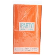 54"x108" Plastic Tablecloth Orange
