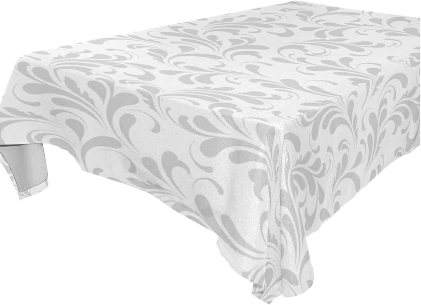 54"x54" Floral Pattern Tablecloth Waterproof Washable Polyester Square Table Cover Durable ...