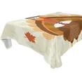 thumbnail image 1 of 54"x54" Thanksgiving Turkey Tablecloth Waterproof Washable Polyester Square Table Cover Durable Tablecloth for Kitchen Dining Table Party Decor, 1 of 7