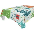 thumbnail image 1 of 54"x72" Christmas Tree Tablecloth, Waterproof Washable Polyester Square Table Cover, Durable Tablecloth for Kitchen Dining Table Party Decor, 1 of 7